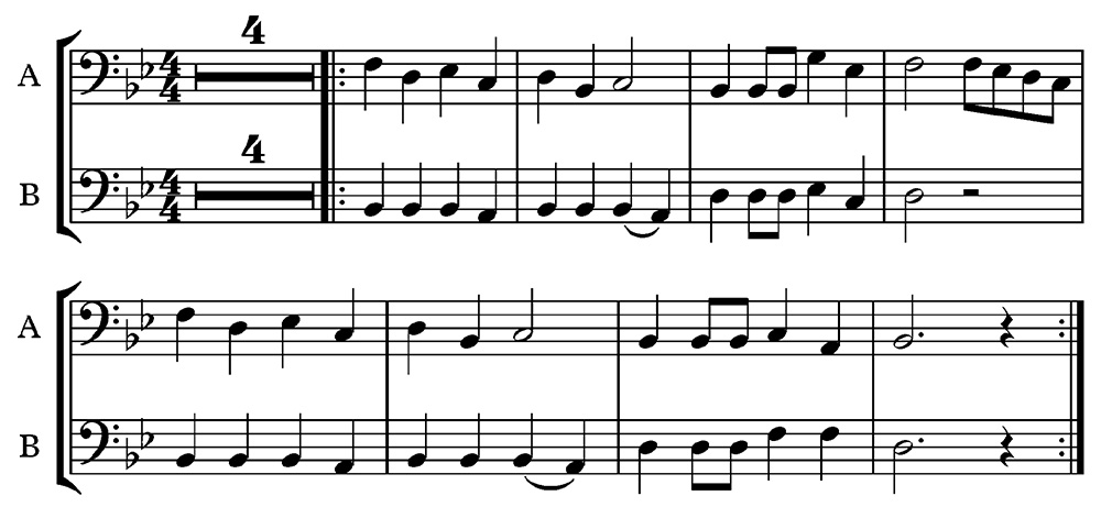 Trombone - Bass Clef - Lower Range